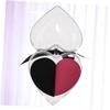 ASAKKURA 1 Box Heart Shape Makeup Sponges Dual Purpose Wet Dry Foundation Blending Puff for Cream Powder Concealer Cosmetic Application Soft Reddish Black Flocking Beauty Eggs view 3
