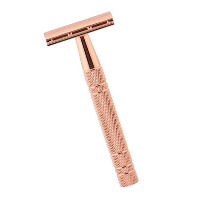 ADOCARN Manual Beard Shaving Razor for Men Safety Double Edge Razor with Textured Grip for Face Mustache Armpit and Body Grooming Professional Salon-style Tool