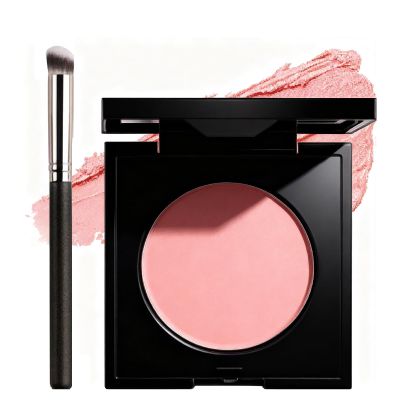 Under Eye Brightener with Built-In Brush - Smooth Lightweight Pink Concealer & Eye Corrector for Dark Circles, Luminance for All Skin Types