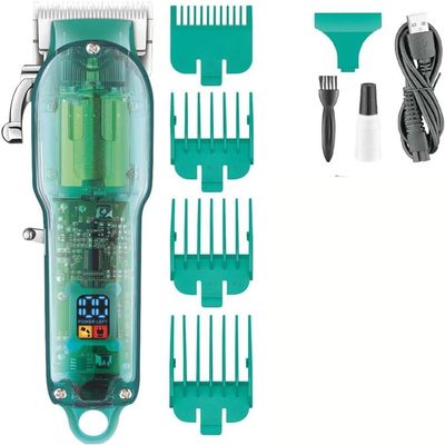 YHNNH Hair Cutting Tool, Trimmer Electric Transparent Haircut Machine Professional Cordless Digital Display for Men