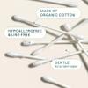 Cliganic Organic Cotton Swabs, 400 Count - 100% Pure Natural Cotton, Chlorine-Free Hypoallergenic, Soft, Gentle & Absorbent Paper Buds (Pack of 2) view 4
