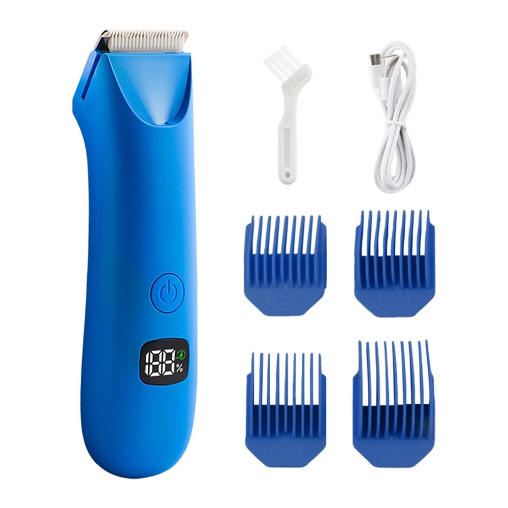 Body Shavers for Men - Low-Noise Electric Razor | Pubic Hair Trimmer for Men - for Intimate Pubic Balls Back Armpit Chest Arm
