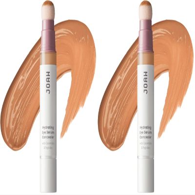 JOAH Perfect Complexion Under Eye Concealer and Serum, Korean Makeup, Hydrating Under Eye Concealer Stick for Dark Circles and Puffiness, Peptide Serum with Medium Coverage (Pack of 2)