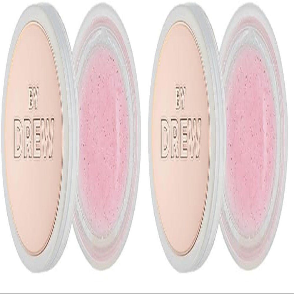 FLOWER BEAUTY By Drew Barrymore Petal Pout Lip Scrub - Exfoliate + Nourish Lips - Cocoa Butter + Coconut Oil-Infused (Pack of 2)