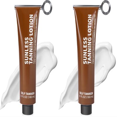 Bff Beauty Garden Self Tanning Lotion, Tube Squeezer Reusable for Easy Use, Body Hydrating Self Tanning Cream, Streak-Free, Fake Tan & Quick Tan for Natural-Looking Bronzer Glow for Women & Men