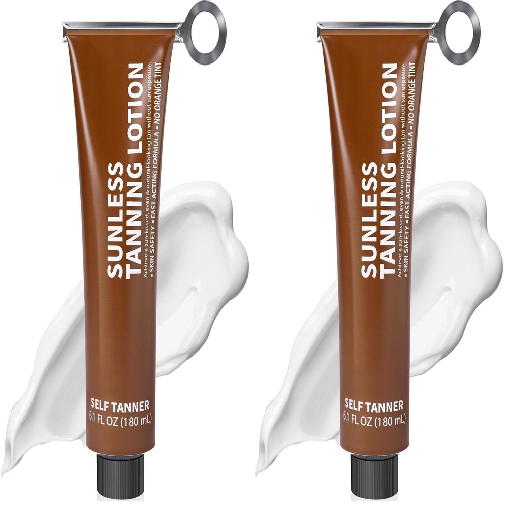 Bff Beauty Garden Self Tanning Lotion, Tube Squeezer Reusable for Easy Use, Body Hydrating Self Tanning Cream, Streak-Free, Fake Tan & Quick Tan for Natural-Looking Bronzer Glow for Women & Men
