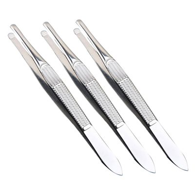 ARTSEWPLY 3pcs Precision Eyebrow Tweezers for Women with Ergonomic Grip Stainless Steel Hair Trimming Tools for Facial Hair Removal and Eyelash Clusters Grooming