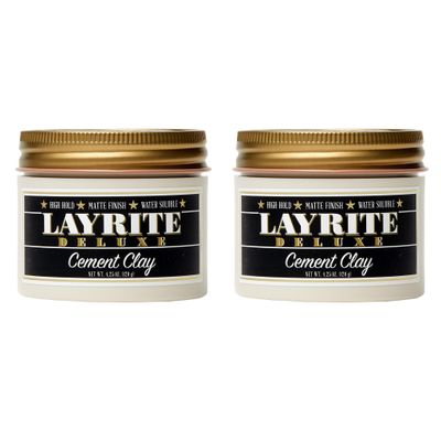 Layrite Deluxe Cement Clay 4.25 oz 2 pack