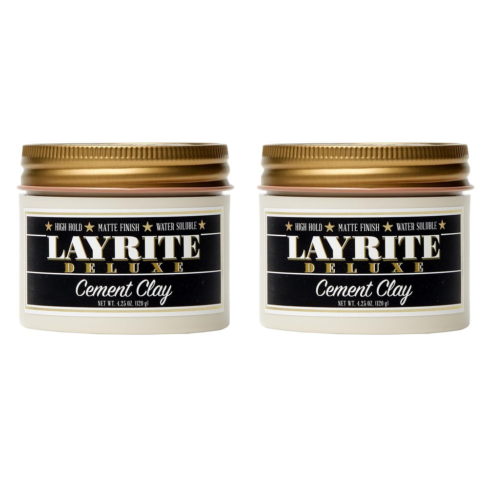 Layrite Deluxe Cement Clay 4.25 oz 2 pack