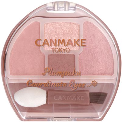 CANMAKE - Plumpuku Coordinate Palette - Matte Glitter Pearl Contour w/Applicator - 0.05oz (1.3g) (02 Sakura Plumpuku)