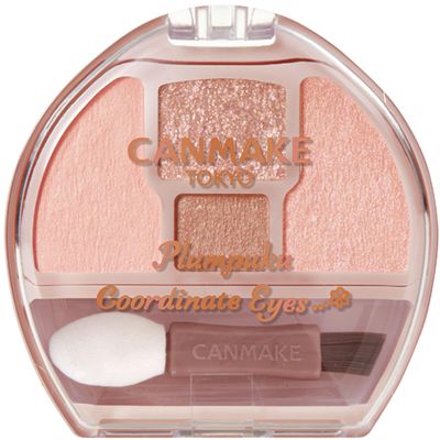 CANMAKE - Plumpuku Coordinate Palette - Matte Glitter Pearl Contour w/Applicator - 0.05oz (1.3g) (03 Milk Tea Plumpuku)