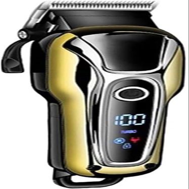YHNNH Hair Clippers,Beard Trimmer for Men, Clipper Professional,s Electric LCD Display Almighty Set(Gold)