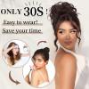 HMD Tousled Updo Messy Bun Hair Piece for Women Synthetic Hair Extension view 3