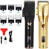 YHNNH Hair Clippers,Beard Trimmer for Men, Clipper Professional Cutting Machine Adjustable Cordless Barber Digital Display for(Gold) view 2