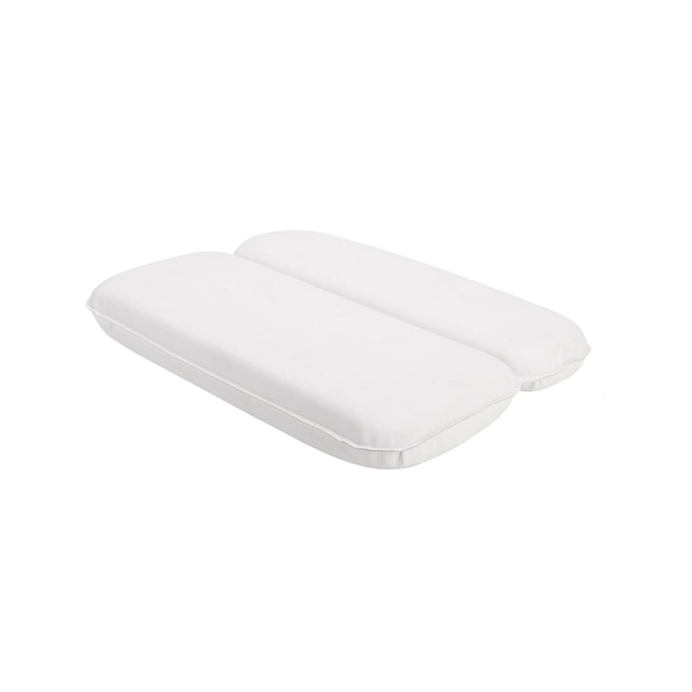 PHENOFICE PU Spa Tub Bathing Pillow with Strong Suction Cups Breathable Neck and Head Rest Cushion for Bathtubs and Spas White Support Cushion for Relaxation