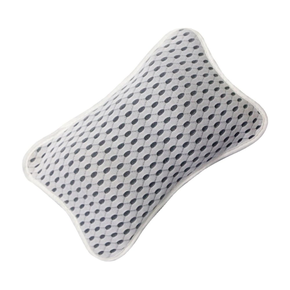 Anneome Mesh Bathtub Pillow with Strong Suction Cups Comfortable Polyester Spa Cushion for Head Neck Shoulder Support Fits Tubs Non-Slip Bath Cushion Gift for Relaxing Baths