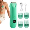 Body Trimmer for Men,Low-Noise Electric Razor - Mens Trimmer for Pubic Hair - for Intimate Pubic Balls Back Armpit Chest Arm view 1