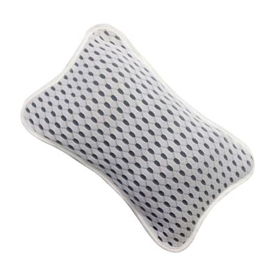 CATIEBYE Mesh Bathtub Headrest Bath Pillow with Strong Suction Cups Spa Tub Cushion for Neck and Back Support Comfortable Bathroom Accessory