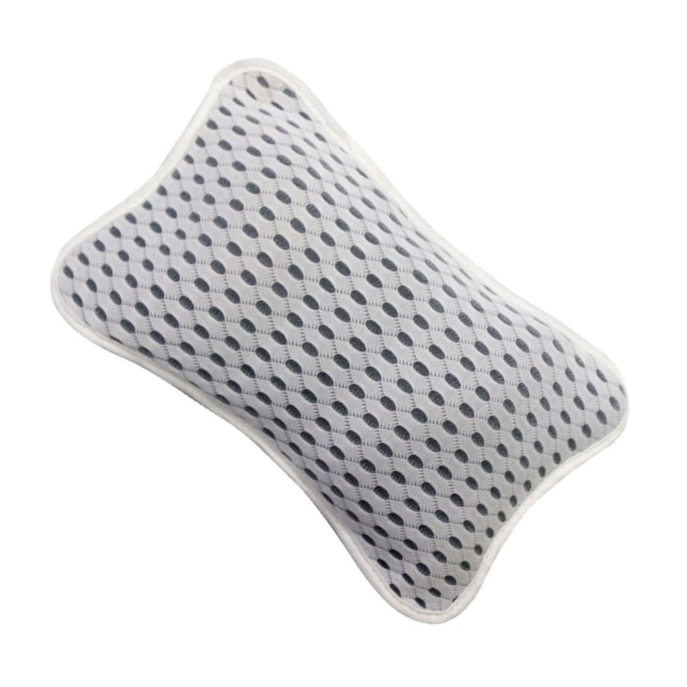 CATIEBYE Mesh Bathtub Headrest Bath Pillow with Strong Suction Cups Spa Tub Cushion for Neck and Back Support Comfortable Bathroom Accessory