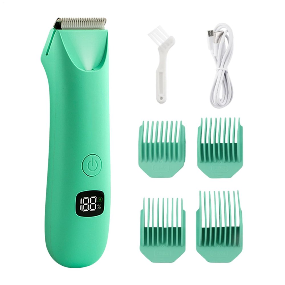 Men Body Shaver - Electric Personal Groomer with Digital Display - Mens Trimmer for Pubic Hair,for Intimate Pubic Balls Back Armpit Chest Arm