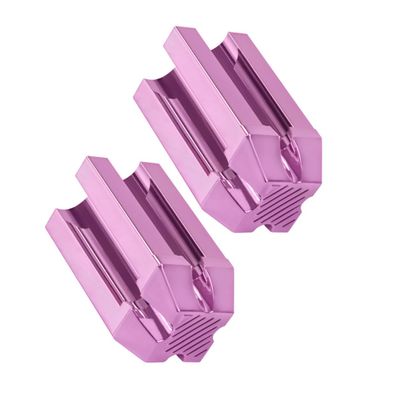 HAMPPLIES 2Pcs Cosmetic Eyeliner Pencil Sharpener for Women Rose Pink Portable Eyebrow Liner Tool for Precise Tip Sharpening Lightweight and Travel-Friendly Makeup Accessory