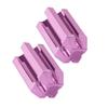 HAMPPLIES 2Pcs Cosmetic Eyeliner Pencil Sharpener for Women Rose Pink Portable Eyebrow Liner Tool for Precise Tip Sharpening Lightweight and Travel-Friendly Makeup Accessory view 1