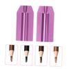 HAMPPLIES 2Pcs Cosmetic Eyeliner Pencil Sharpener for Women Rose Pink Portable Eyebrow Liner Tool for Precise Tip Sharpening Lightweight and Travel-Friendly Makeup Accessory view 4