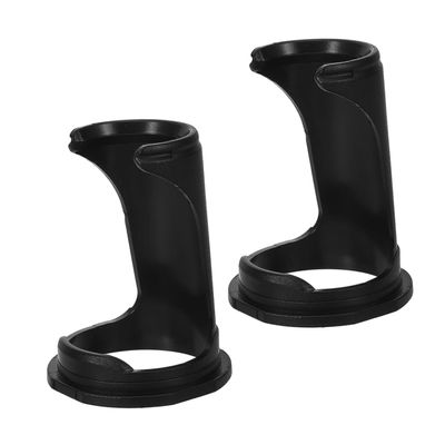 Alipis 2pcs Portable Black Plastic Shaving Brush Holder for Men Space-saving Vertical Stand for Beard Grooming Tools Compatible with Razors and Brushes Travel-ready Grooming Organizer for