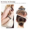 TENOC Soft Scrunchies, Leopard Print Patterns Hair Ties Ponytail Holders for all Ages, 6 Pcs view 4
