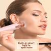 IFANZETECH Eyebrow Trimmer Facial Hair Removal for Women: 2 in 1 Rechargeable Facial Hair Remover & Eyebrow Razor, Electric Painless Face Shaver for Women with LED Light for Eye brow, Lips & Face view 2