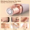 IFANZETECH Eyebrow Trimmer Facial Hair Removal for Women: 2 in 1 Rechargeable Facial Hair Remover & Eyebrow Razor, Electric Painless Face Shaver for Women with LED Light for Eye brow, Lips & Face view 3