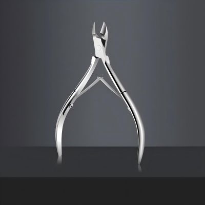 Professional Stainless Steel Cuticle Nipper, Precision Nail Care Tool, Double Spring Handle, Manicure and Pedicure Implement