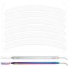 2PCS 2 in 1 Eye Lash Lift Tool, Stainless Eyelash Separator Tools with Separation Comb, Metal Lash Lift Rods Tools with Eyelash Pad for Eyebrow Perming Tinting Curling Lashes Extension Supplies view 1