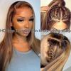 Lemoda Wholesale 100% Human Hair Wig 13X4 Highlight Straight Human Hair Lace Front Wigs 26inch P4/27 200% Density Peruvian HD Lace Wig view 3