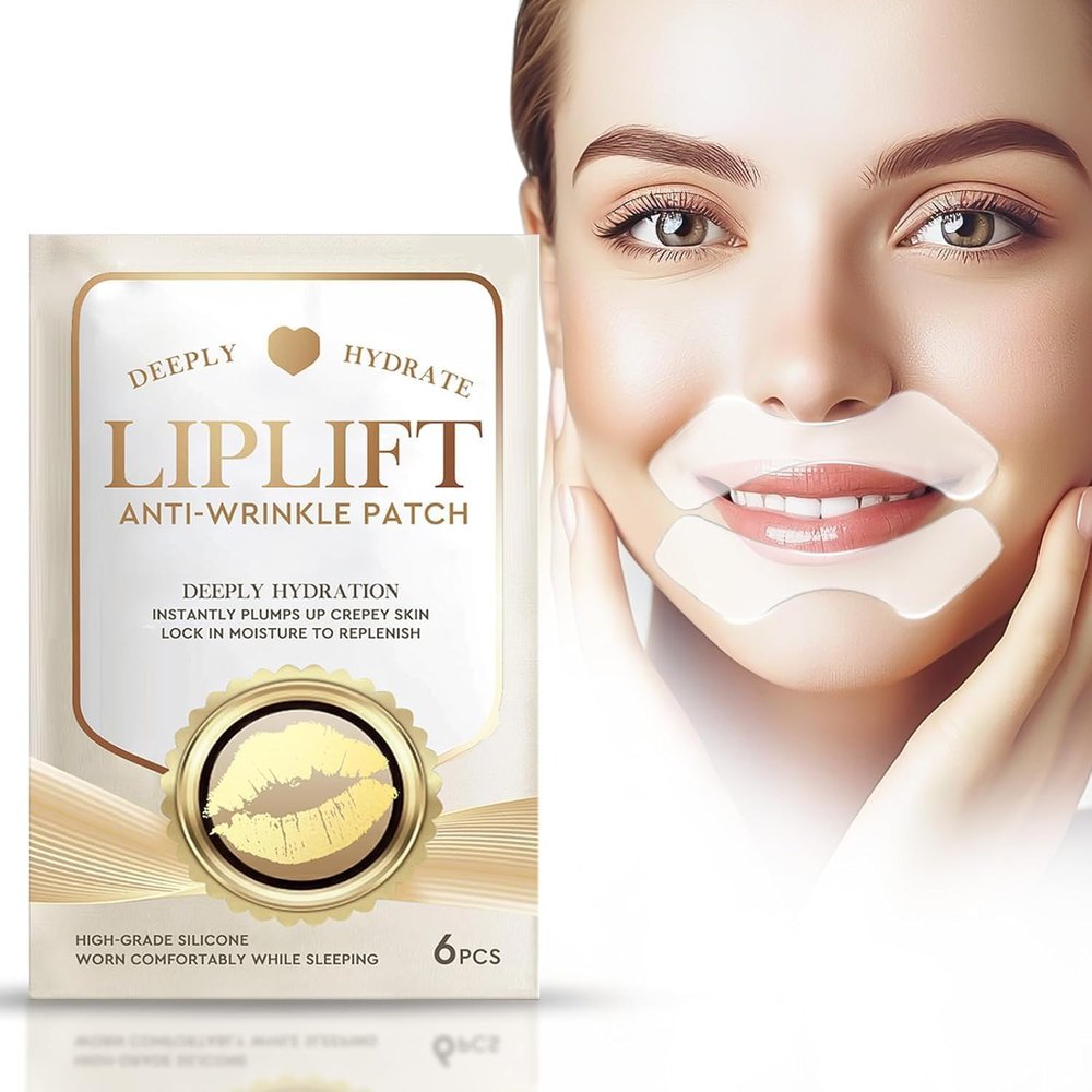 YuanKanJu Anti Wrinkle Patches for Lip, Smooth Fine Lines & Wrinkles, Silicone Wrinkle Patches with Hydrolyzed Collagen with Aloe,Vitamin E - Overnight Lift Lines Treatment, Gold