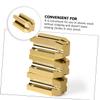 VILLFUL Portable Eyebrow Pencil Sharpener Makeup Tool Auxiliary Cutter for Eyeliner and Brow Pencils Golden Compact Design for Precise Sharpening view 3