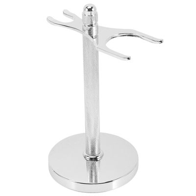 PRETYZOOM Silver Safety Razor and Shaving Brush Stand Organizer for Men Compact Hanging Holder for Faster Drying and Neat Storage Practical Barber Accessory for Bathroom and Office Desk