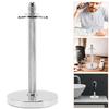 PRETYZOOM Silver Safety Razor and Shaving Brush Stand Organizer for Men Compact Hanging Holder for Faster Drying and Neat Storage Practical Barber Accessory for Bathroom and Office Desk view 4