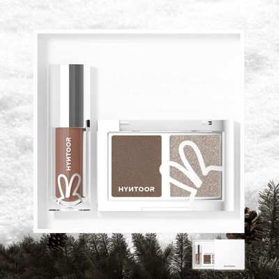 CYAYLM HYNTOOR Christmas Limited Edition Winter Eyeshadow and Lipstick Gift Set, Green Trail and Blue Wind Chimes, Shimmer and Satin Finish, Long Lasting Makeup Collection (03, M)