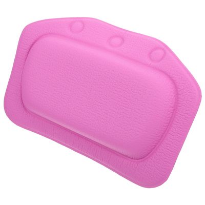 GAROZATION Supple PVC Foam Bath Pillow with Suction Cups for Bathtub Neck and Shoulder Support Soft Padded Spa Bath Accessory for Relaxation and Anti-Slip Comfort