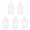 NinthAvenue Basics 5Pcs Transparent Pump Lotion Bottles Plastic Refillable Shampoo Dispenser for Travel Bathroom Hand Soap Gel Liquid Container view 1