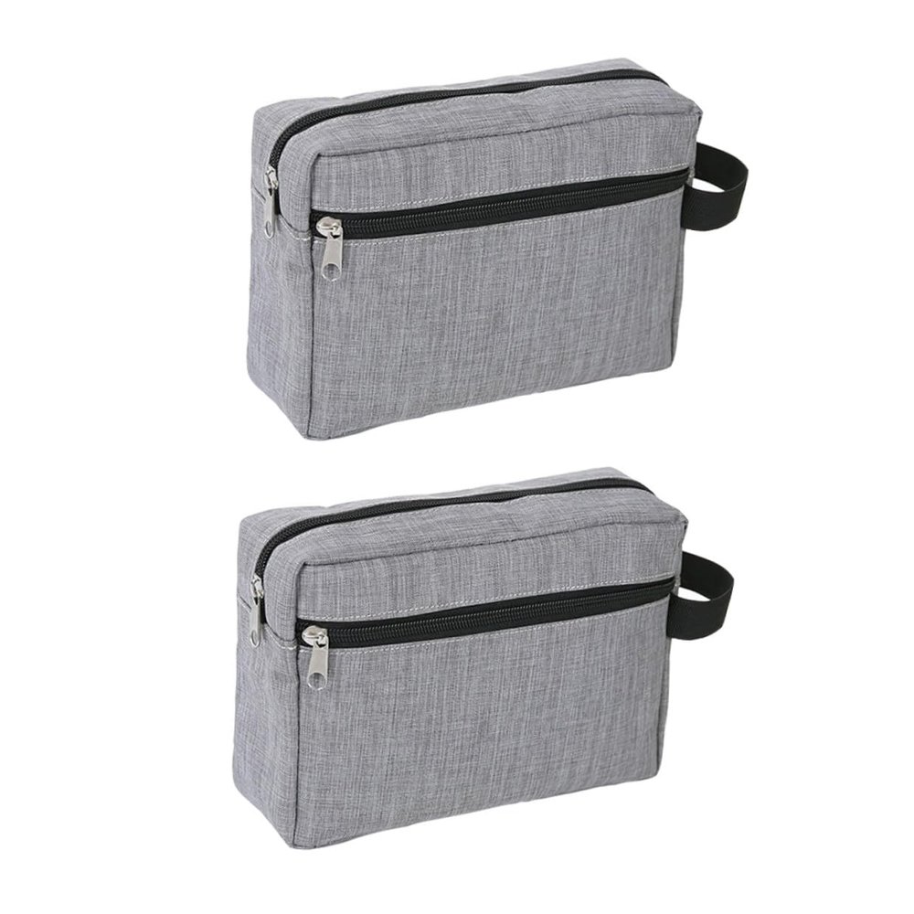 CATIEBYE 2Pcs Portable Handheld Bath Bags Multipurpose Travel Wash Pouches with Oxford Cloth Pocket Design for Cosmetics and Toiletries Storage for Business Trips and Camping