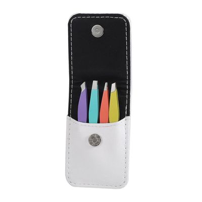 LOLIPPYY Stainless Steel Eyebrow Tweezers Colored Beauty Tool Kit for Precision Brow Hair Removal and Shaping Anti-allergic Eyebrow Clips for Personal and Professional Use