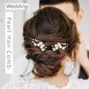 Foyte Wedding Pearl Hair Comb Bridal Pearls Headpieces Rhinestone Bridesmaid Hair Accessories for Women and Brides (Pack of 2) view 2