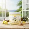 Coconut Pineapple Honey Sugar Scrub Hydrating Exfoliating Body Scrub with Tropical Coconut & Pineapple Scent by BeBeauty 16 oz view 2