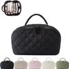 2026 New Travel Makeup Bag,Festivalment Wide Open Lay-Flat Water-Resistant Cosmetic Case,Puffy Padded Organizer for Toiletries & Brushes Large Capacity with Compartments view 1