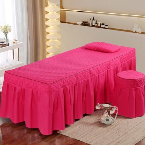 Beauty Age Spa Couch Cover - Washable Bed Cover with Skirt, All-Round Wrap for Lash Bed & Mattress, Table Skirt with Face Hole - Perfect for Salon & Home Use