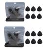 12PCS Mini Makeup Sponge, Black Small Beauty Sponge Blender Set for Foundation, Powder, Concealer Highlight,and Eye Shadow view 1