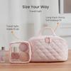 2026 New Travel Makeup Bag,Festivalment Wide Open Lay-Flat Water-Resistant Cosmetic Case,Puffy Padded Organizer for Toiletries & Brushes Large Capacity with Compartments view 4