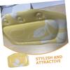 ABOOFAN Bathtub Pillow with Strong Suction Cups PVC Foam Neck and Head Support Bath Tub Pillow for Adults Lightweight Comfortable Bath Accessories for Relaxation and Travel view 3